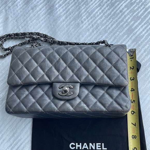 Chanel Classic Metallic Grey - Picture 11 of 13